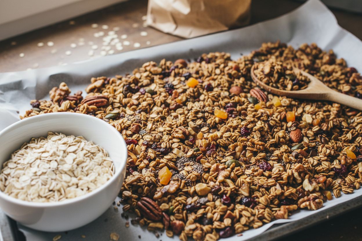 Granola maison sans sucre raffiné