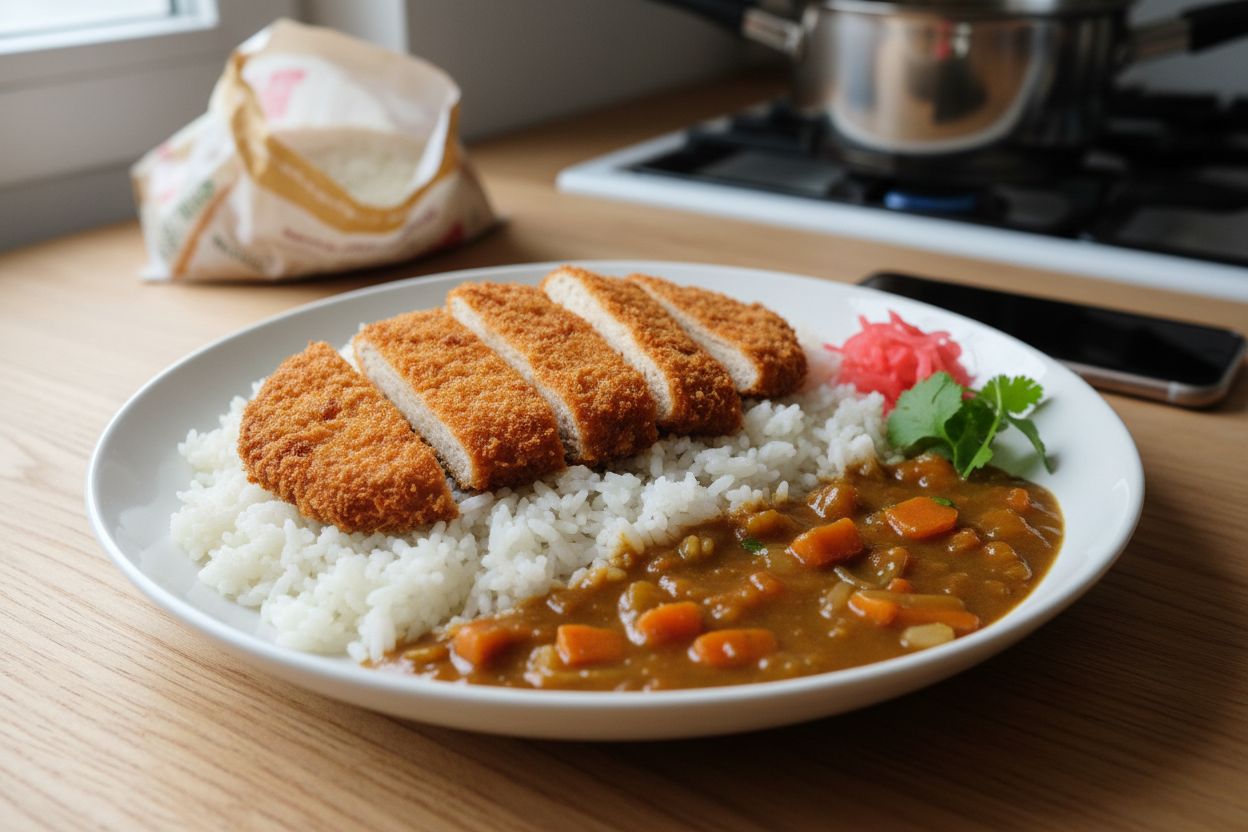 Katsu curry japonais végétarien