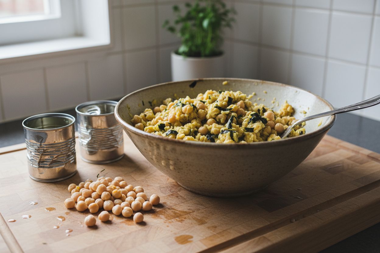 Salade de pois chiches façon “thon” à l’algue nori