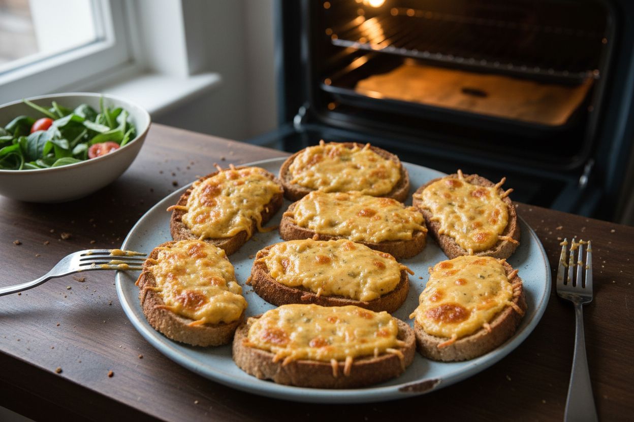 Welsh rarebit végétarien