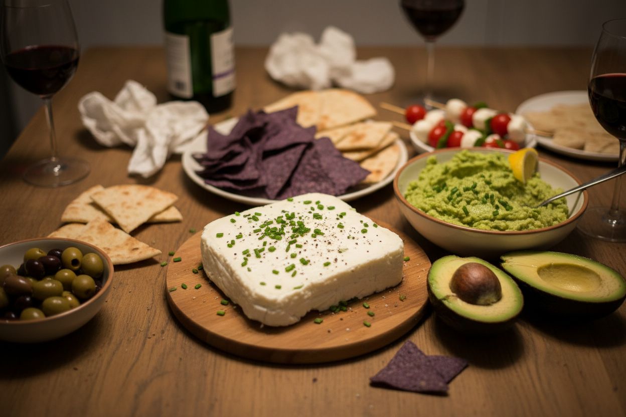 Apéro dînatoire de fêtes végétarien