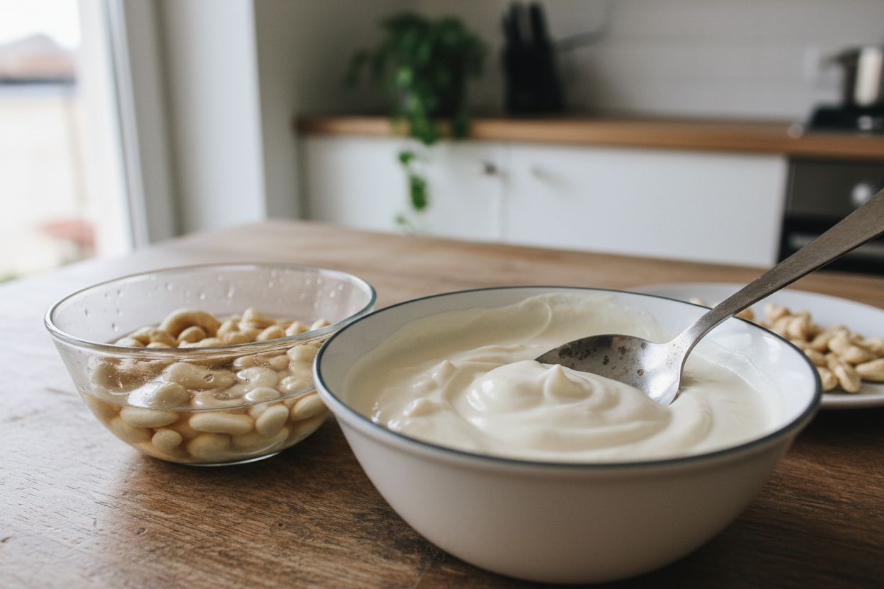 Crème fraîche végétale maison