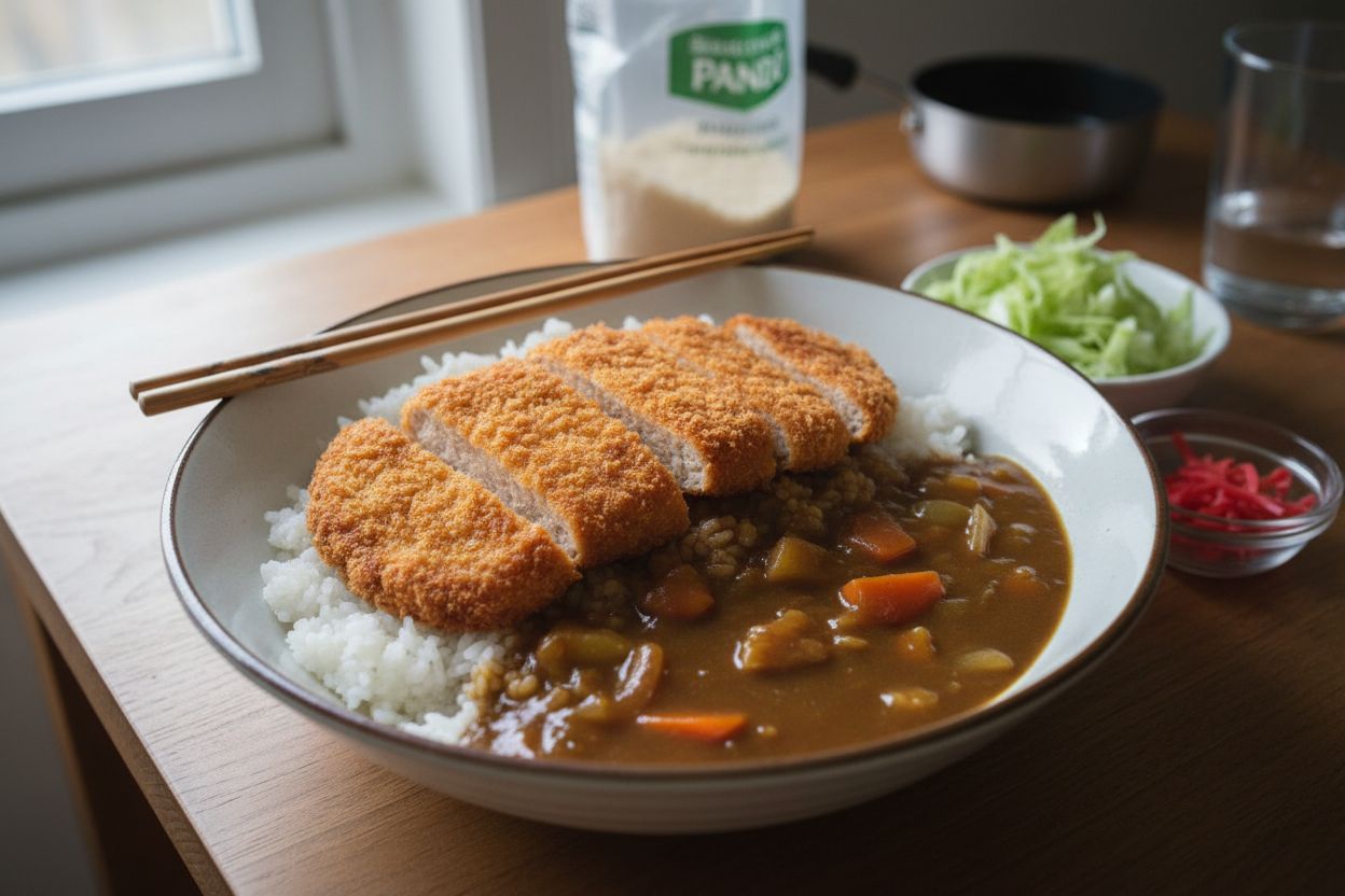 Katsu curry japonais végétarien terminé