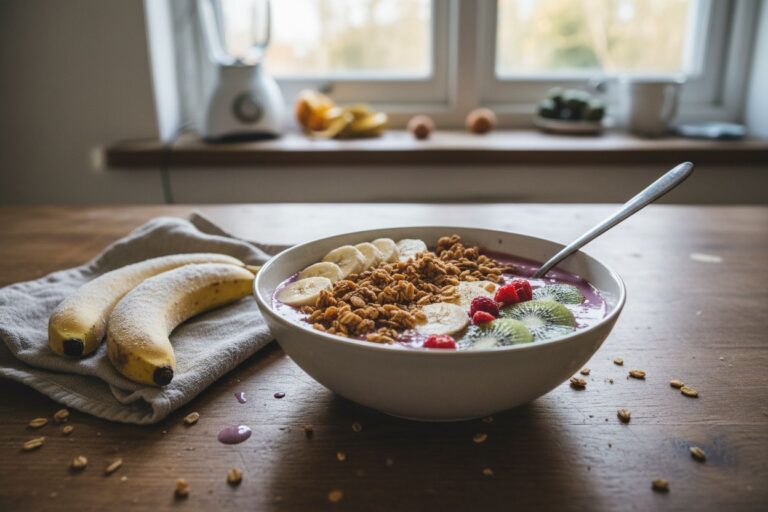 Smoothie Bowl maison vitalité petit déjeuner équilibré
