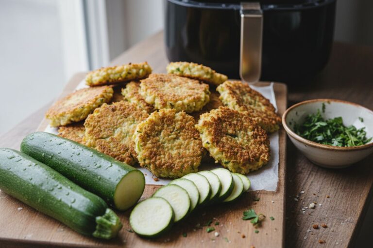 Beignets de courgettes à l air fryer croustillants et légers