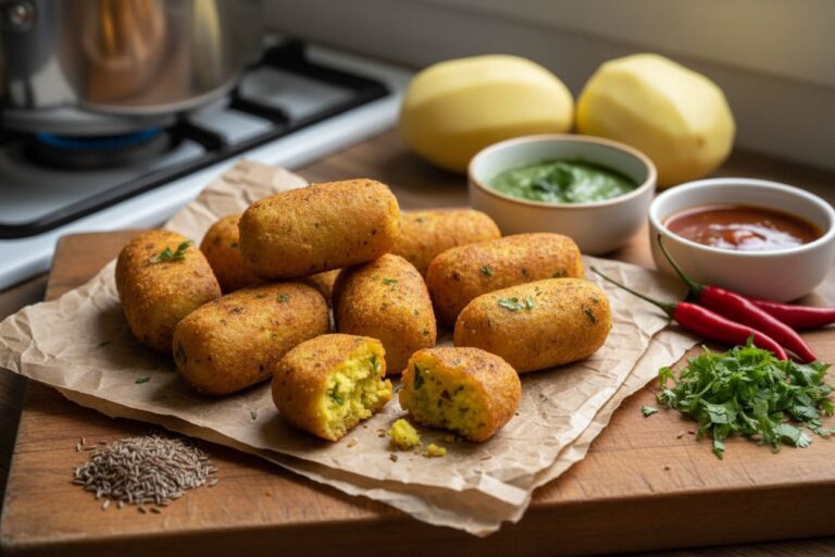 Recette croquettes indiennes épicées Moelleux croustillant
