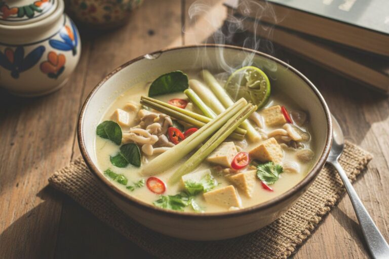 Soupe coco thaï végétarienne Recette facile et parfumée