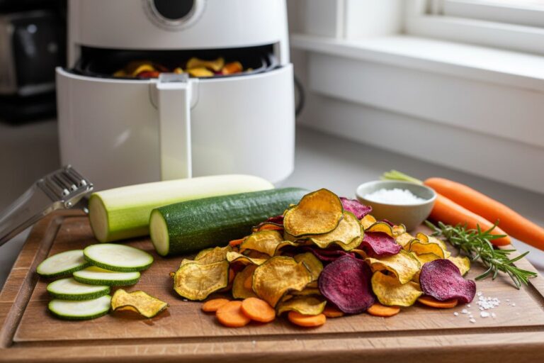 Recette Chips de Légumes Maison à l'Air Fryer Croustillantes et Saines