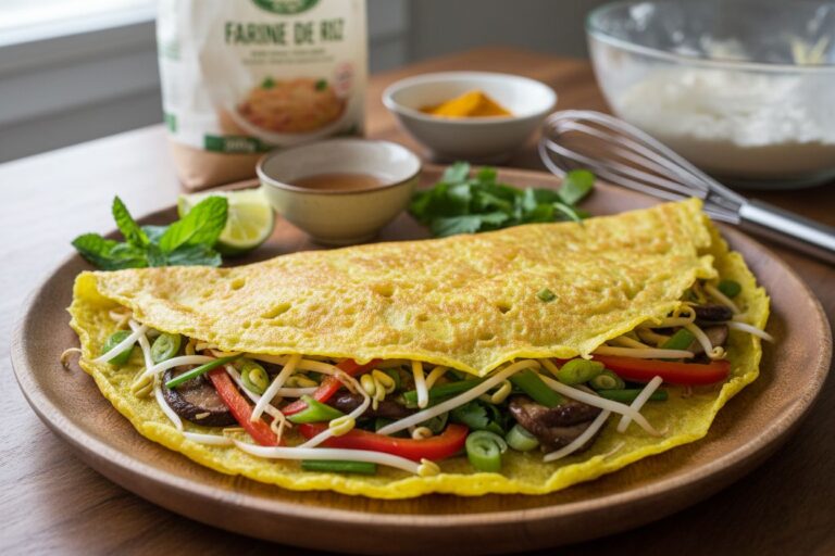 Banh Xeo Vegan Recette Authentique et Croustillante Saveurs d'Asie