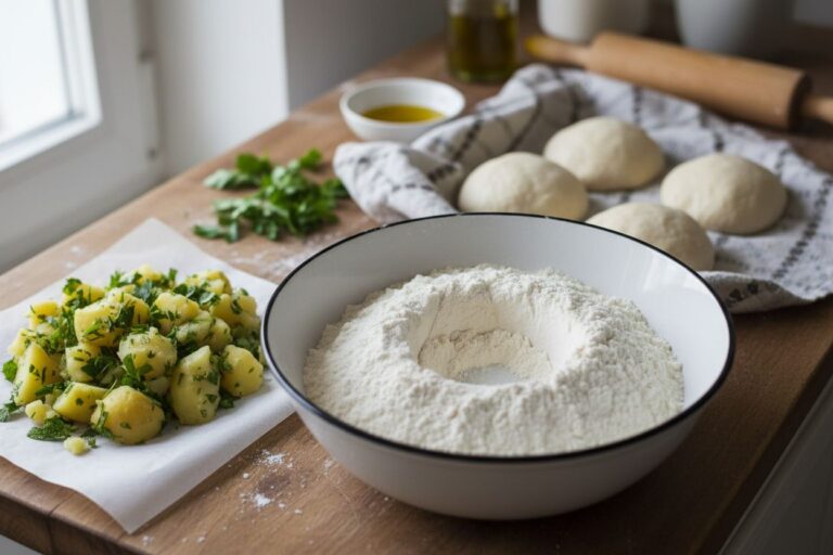 Gözleme turque pomme de terre herbes Recette facile