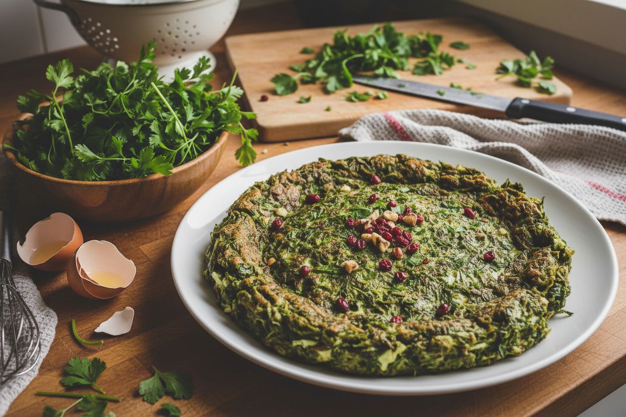 Omelette persane aux herbes