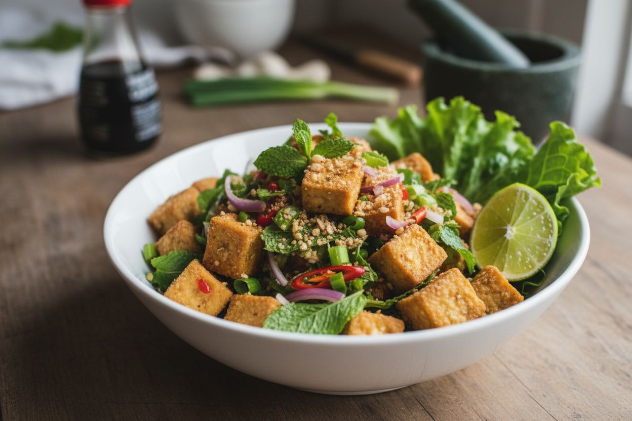 Laab de tofu thaï