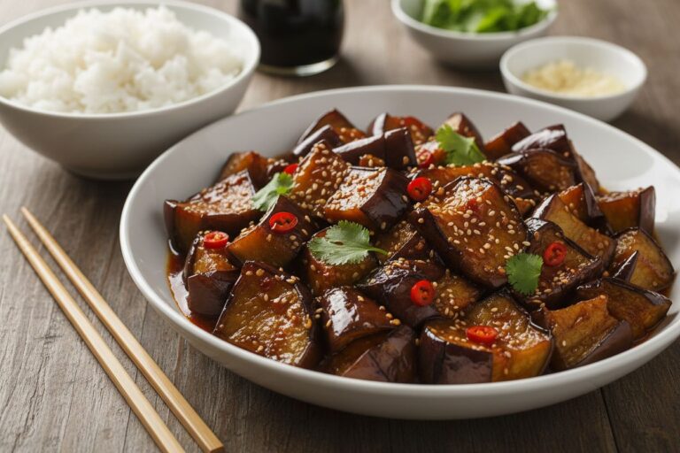 Recette Aubergines Chinoises Moelleuses Cuisine Végétarienne Facile