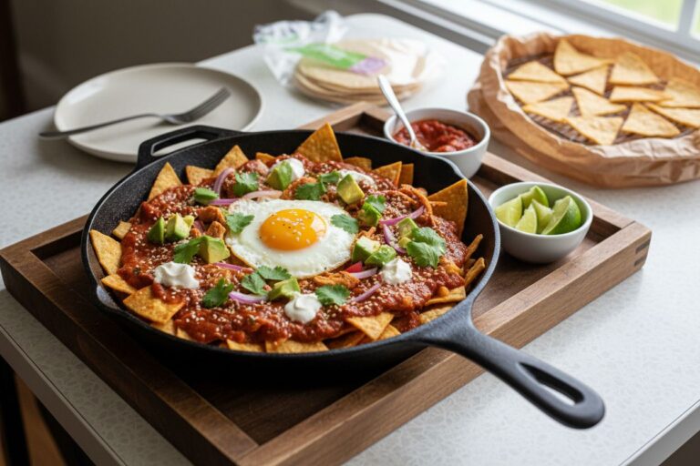 Chilaquiles mexicains Recette facile pour petit déjeuner gourmand