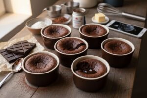 Fondant au chocolat sans œuf