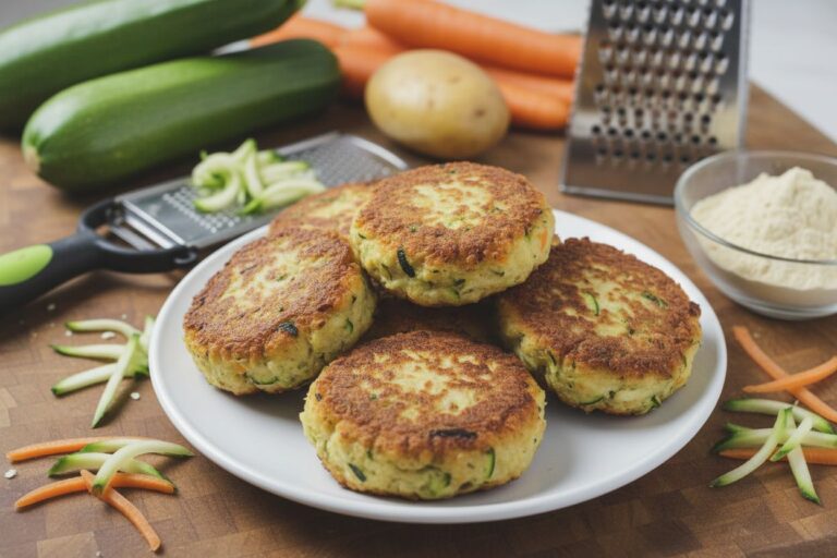Galettes de légumes sans œuf prêt à servir