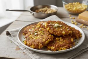 Galettes de maïs doux au fromage