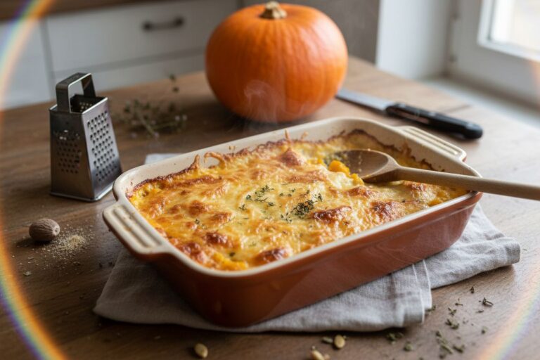 Gratin de potiron prêt à servir