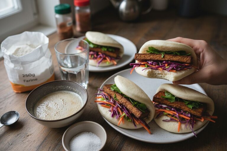 Recette Gua Bao Tofu Braisé Moelleux et Croustillant