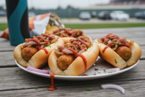 Hot dog végétarien