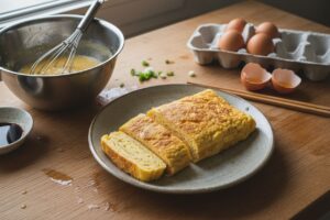 Omelette japonaise roulée