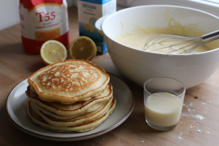Pancakes sans œuf prêt à servir