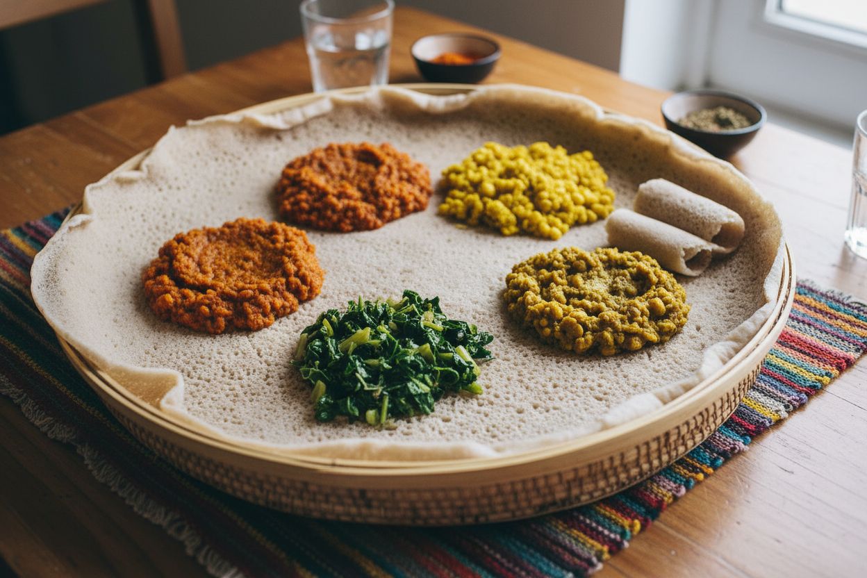 Recette Injera et wot végétarien Voyage culinaire éthiopien