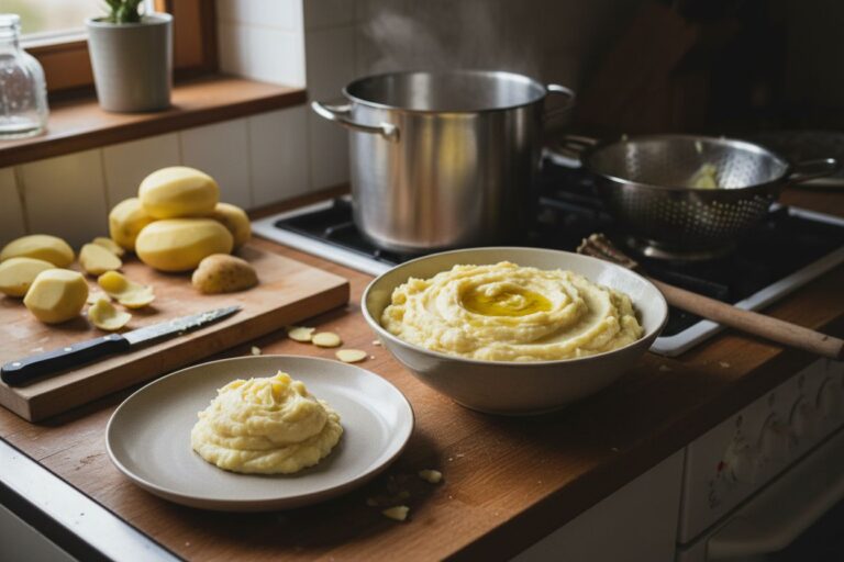 Purée de pommes de terre sans lait prêt à servir