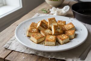 Tofu poêlé au sel et poivre