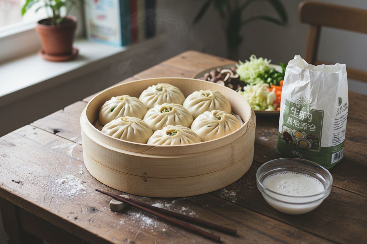 Baozi végétariens aux légumes