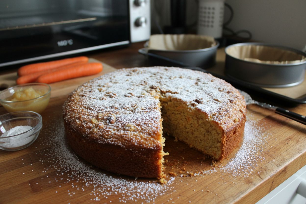 Photo de la recette : gâteau aux carottes sans œuf