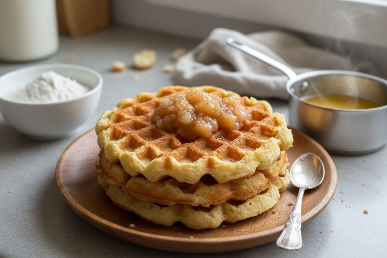 Photo de la recette : gaufres sans œuf