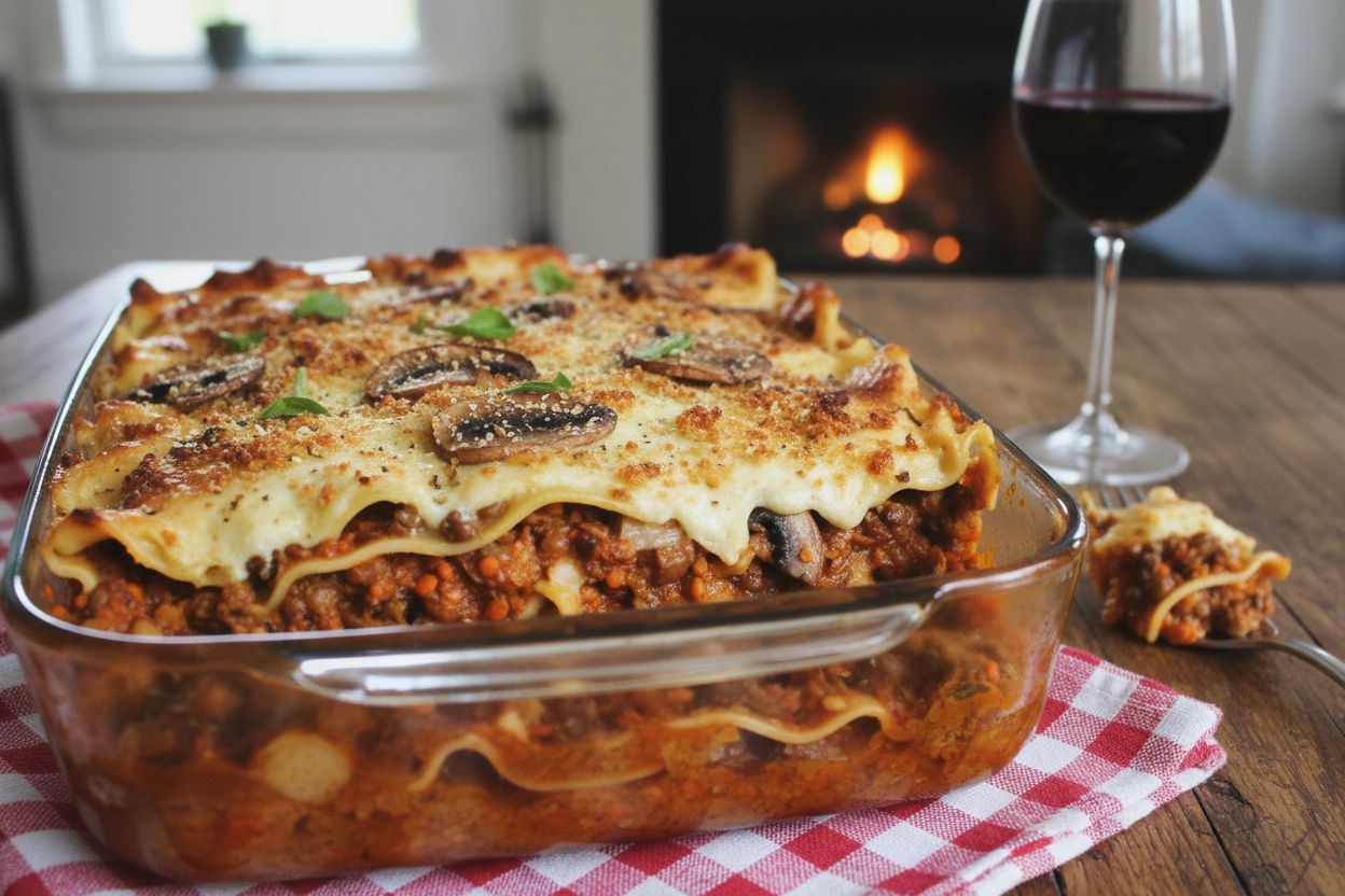 Photo de la recette : lasagnes bolognaise végétarienne
