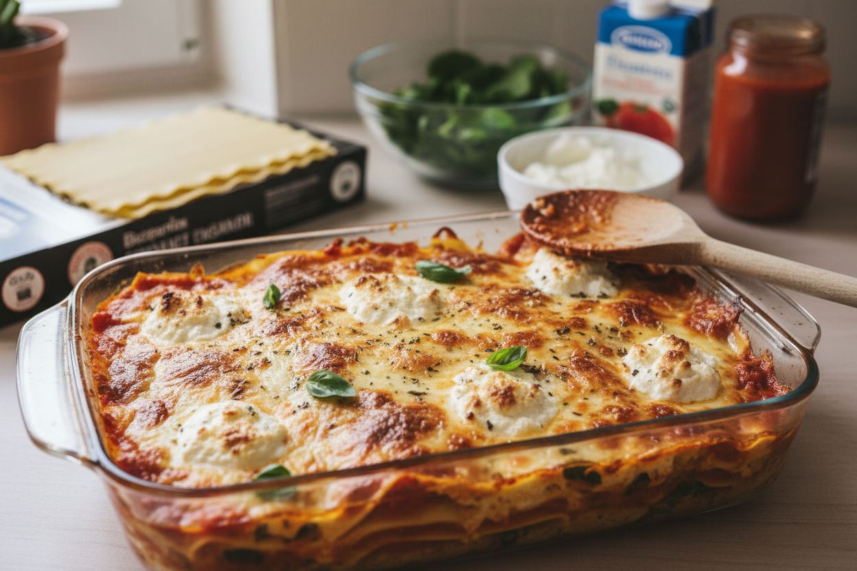 Photo de la recette : lasagnes sans béchamel