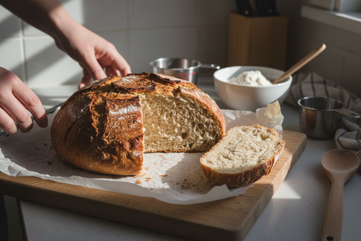 Photo de la recette : pain sans levure