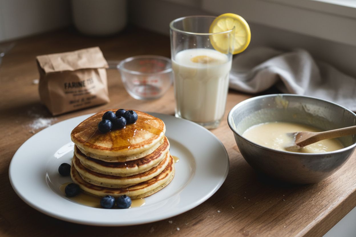 Photo de la recette : pancakes sans œuf