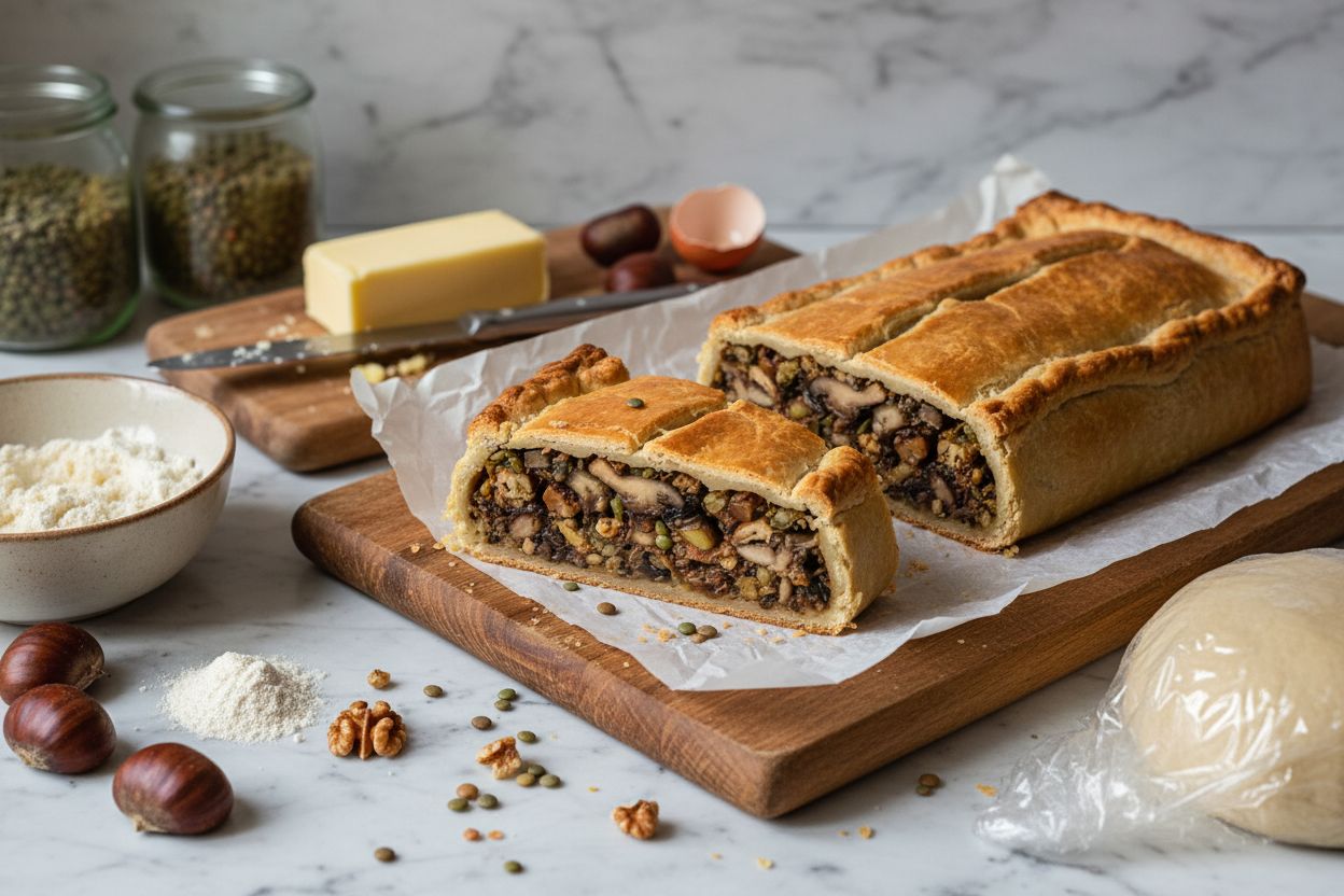 Photo de la recette : pâté en croûte végétarien