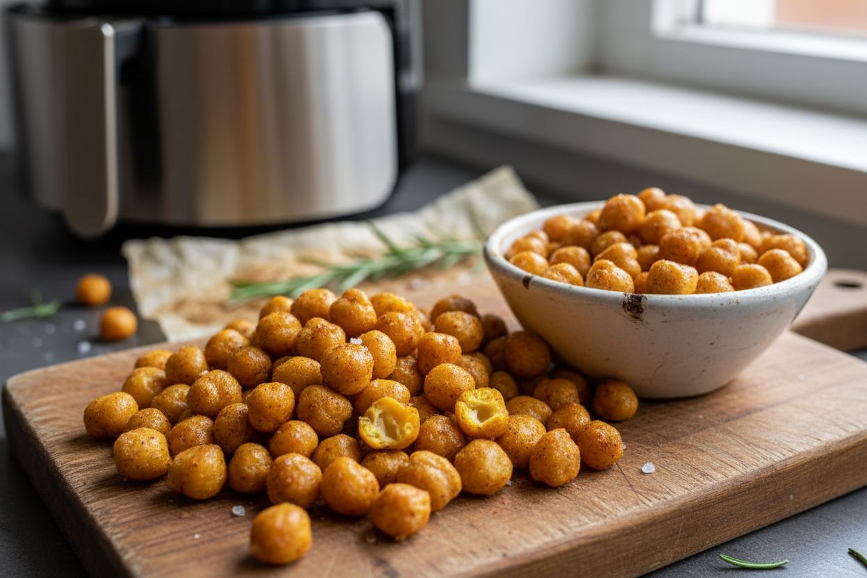 Pois chiches croustillants à l'air fryer