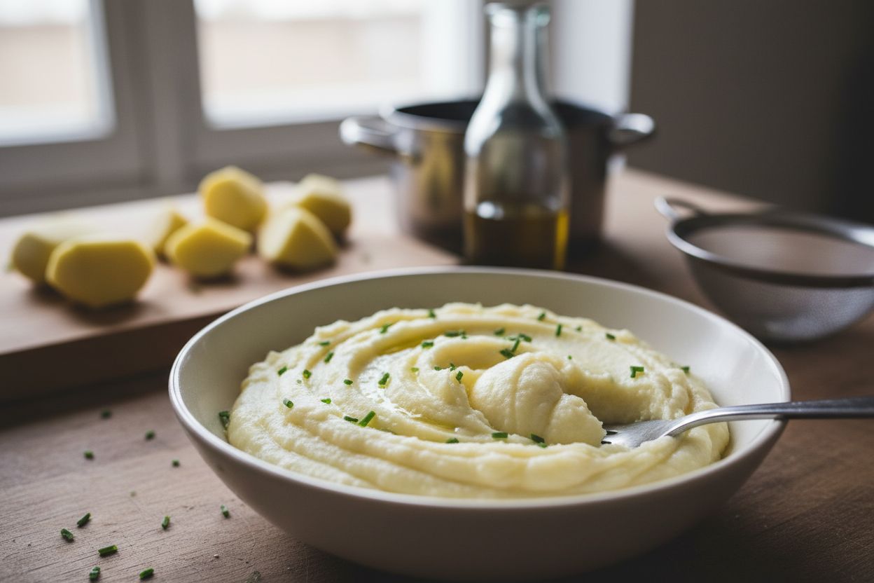 Photo de la recette : purée de pommes de terre sans lait