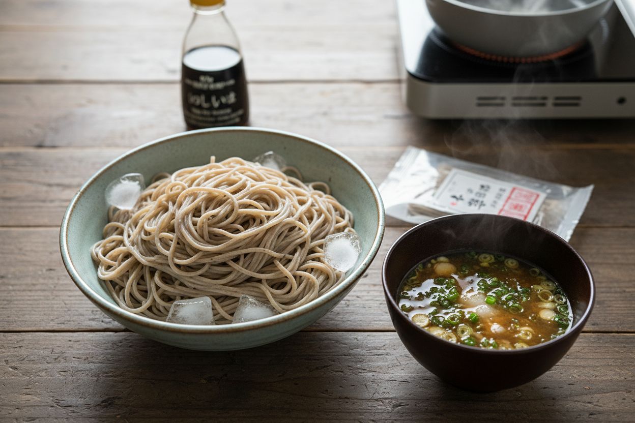 Soba froides au tsuyu