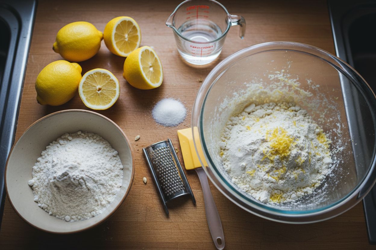 Préparation de la recette : cake au citron sans œuf
