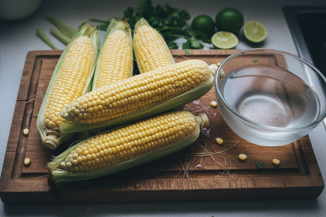 Épis de maïs grillés mexicains terminé