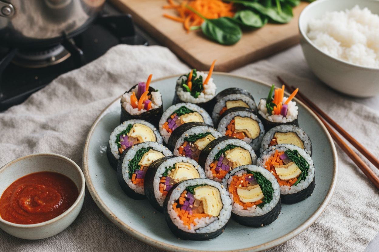 Makis coréens végétariens terminé