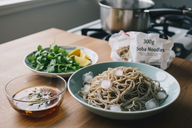 Soba froides Tsuyu Recette japonaise rafraîchissante